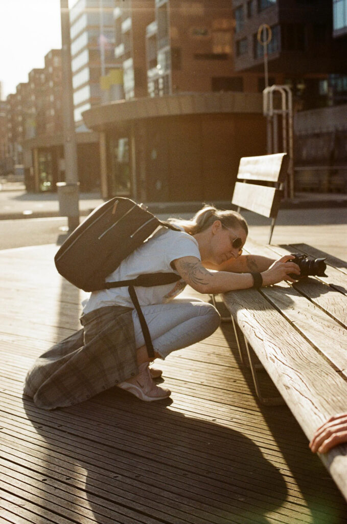 Sandra Van Lier beim Fotografieren